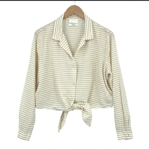 7 for all mankind tie front top - Picture 1 of 7